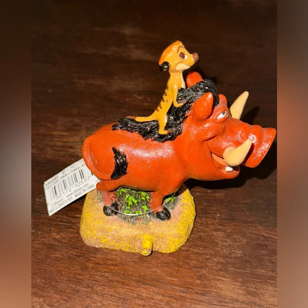 Disney Timon and Pumbaa Aquarium Fish Tank Figurine